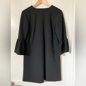 Zara little black dress with flared 3/4 sleeves